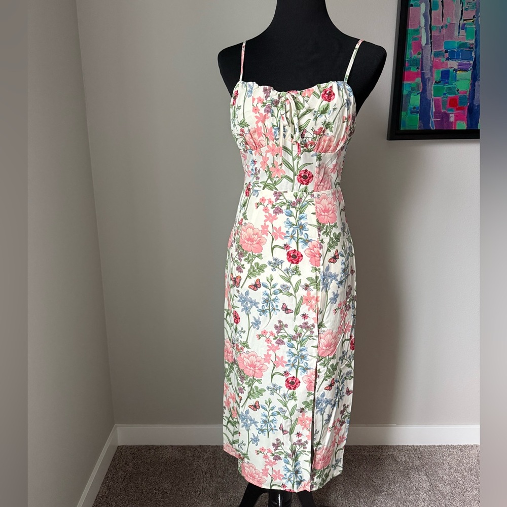 SHEIN Floral Midi Dress NWT